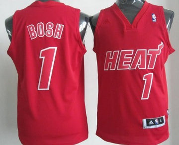 Chris Bosh Revolution Miami Heat red jersey