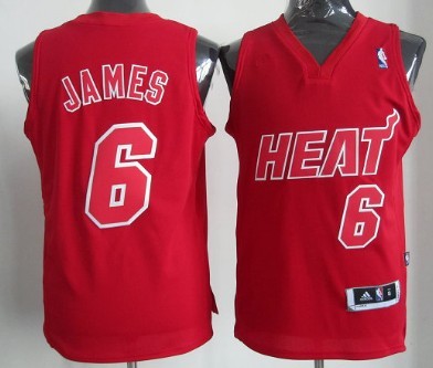 LeBron James Revolution Miami Heat red jersey