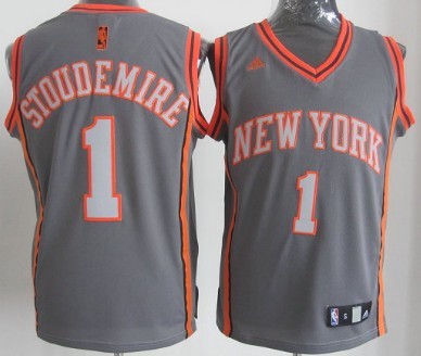 Amare Stoudemire New York Knicks gray Shadow jersey