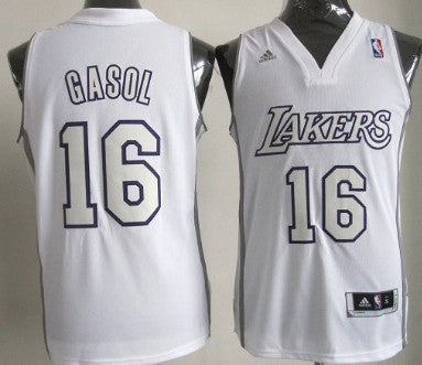 Pau Gasol Revolution Los Angeles Lakers white jersey