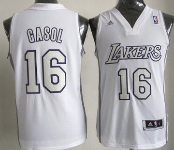 Pau Gasol Revolution Los Angeles Lakers white jersey