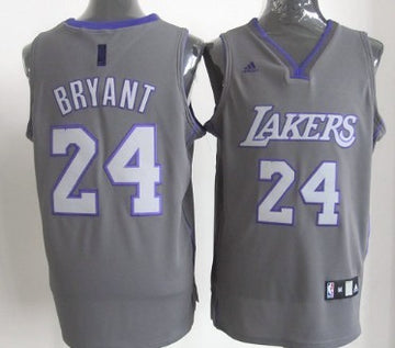 Kobe Bryant Los Angeles Lakers gray Shadow jersey