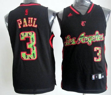 Chris Paul Los Angeles Clippers black Fashion jersey