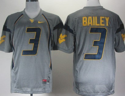 Stedman Bailey West Virginia Mountaineers gray jersey