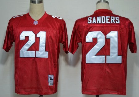 Deion Sanders Atlanta Falcons red Throwback jersey