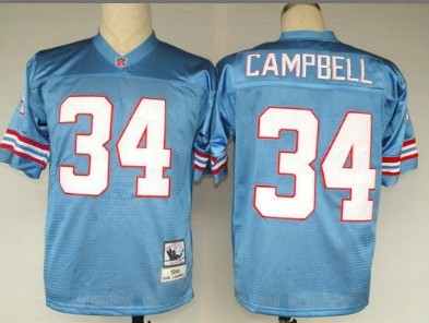 Earl Campbell Tennessee Titans blue Throwback jersey