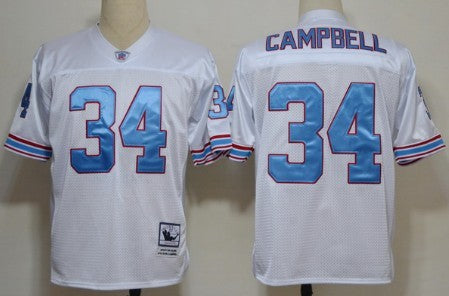 Earl Campbell Tennessee Titans white Throwback jersey