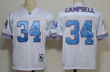 Earl Campbell Tennessee Titans white Throwback jersey