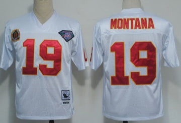 Joe Montana Kansas City Chiefs white Throwback jersey