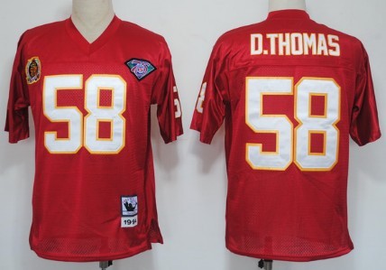 Derrick Thomas Kansas City Chiefs red Throwback jersey