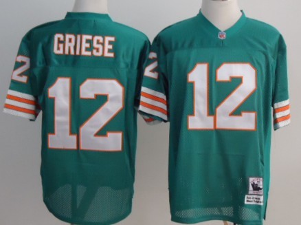 Bob Griese Miami Dolphins green Throwback jersey