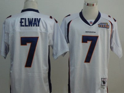 John Elway Denver Broncos white Throwback jersey