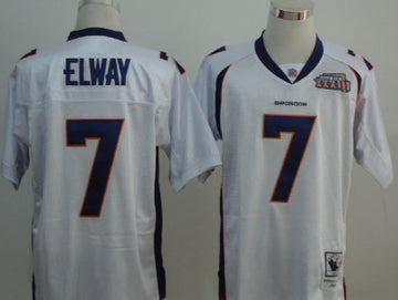 John Elway Denver Broncos white Throwback jersey