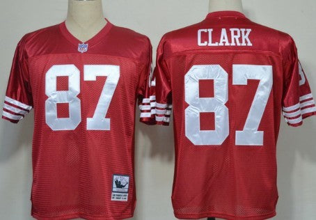 Dwight Clark San Francisco 49ers red Throwback jersey