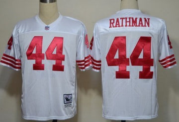 Tom Rathman San Francisco 49ers white Throwback jersey