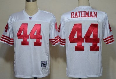Tom Rathman San Francisco 49ers white Throwback jersey