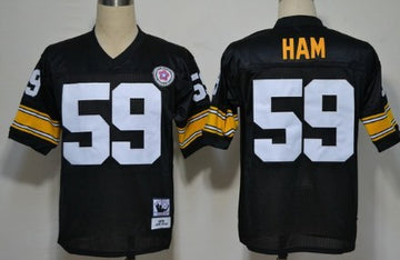 Jack Ham Pittsburgh Steelers black Throwback jersey