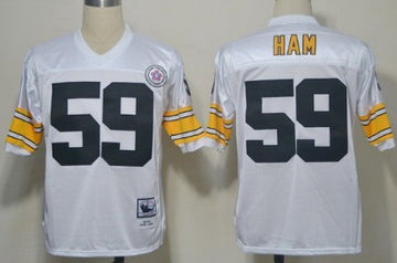 Jack Ham Pittsburgh Steelers white Throwback jersey