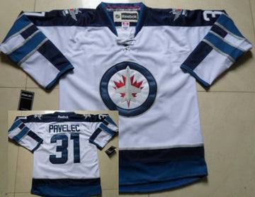 Ondrej Pavelec Winnipeg Jets white jersey
