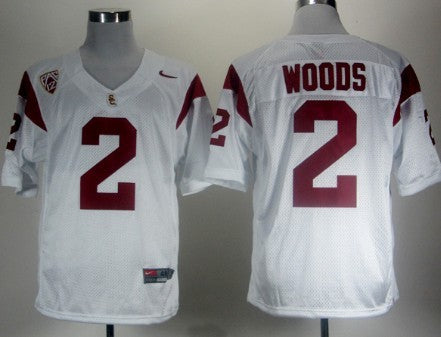 Robert Woods USC Trojans white jersey