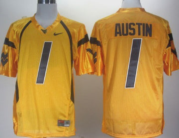 Tavon Austin West Virginia Mountaineers yellow jersey