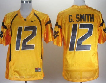 Geno Smith West Virginia Mountaineers yellow jersey