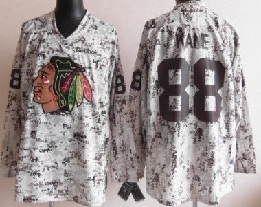 Patrick Kane Chicago Blackhawks white Camo jersey