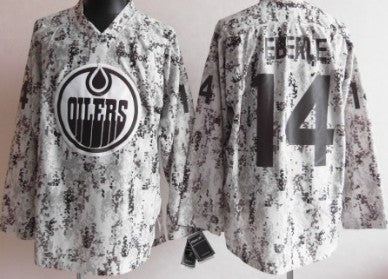 Jordan Eberle Edmonton Oilers white Camo jersey