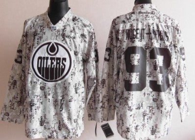 Ryan Nugent-Hopkins Edmonton Oilers white Camo jersey