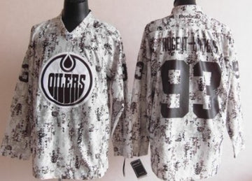 Ryan Nugent-Hopkins Edmonton Oilers white Camo jersey