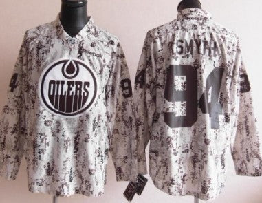 Ryan Smyth Edmonton Oilers white Camo jersey