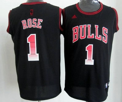 Derrick Rose Chicago Bulls black Fashion jersey