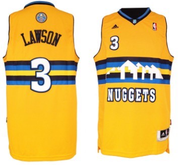 Ty Lawson Revolution Denver Nuggets yellow jersey