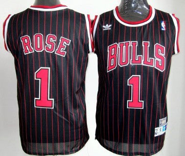 Derrick Rose Chicago Bulls black Throwback jersey