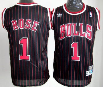 Derrick Rose Chicago Bulls black Throwback jersey