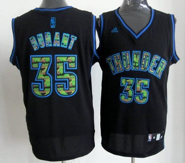 Kevin Durant Oklahoma City Thunder black Fashion jersey