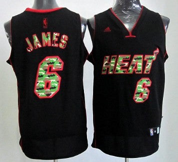 LeBron James Miami Heat black Fashion jersey