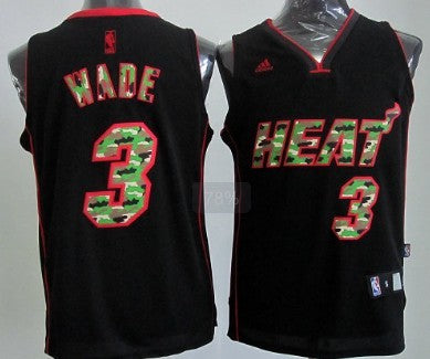 Dwyane Wade Miami Heat black Fashion jersey