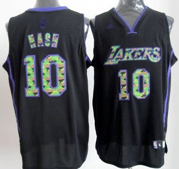 Steve Nash Los Angeles Lakers black Fashion jersey