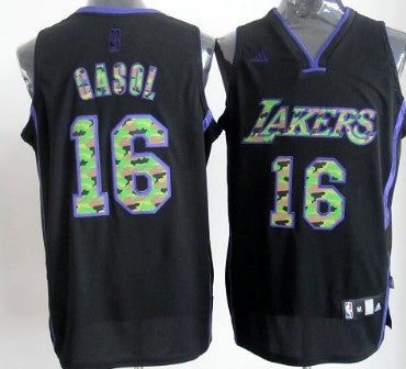 Paul Gaslo Los Angeles Lakers black Fashion jersey