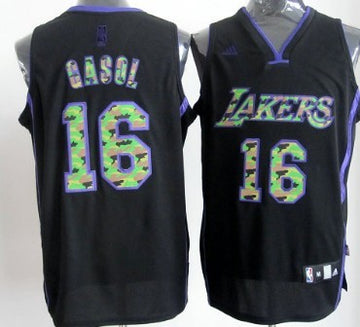 Paul Gaslo Los Angeles Lakers black Fashion jersey