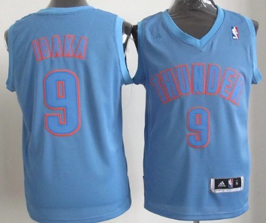 Serge Ibaka Revolution Oklahoma City Thunder blue jersey