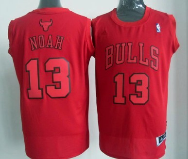 Joakim Noah Revolution Chicago Bulls red jersey
