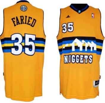 Kenneth Faried Revolution Denver Nuggets yellow jersey