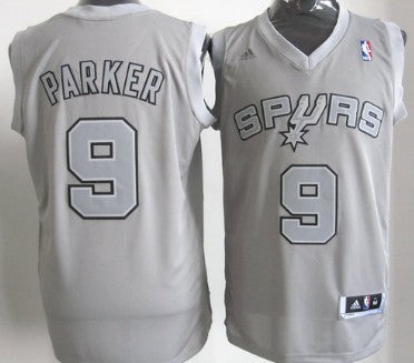 Tony Parker Revolution San Antonio Spurs gray jersey