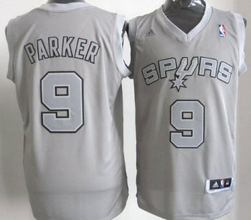 Tony Parker Revolution San Antonio Spurs gray jersey