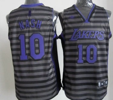 Steve Nash Los Angeles Lakers gray jersey