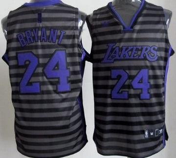Kobe Bryant Los Angeles Lakers gray jersey