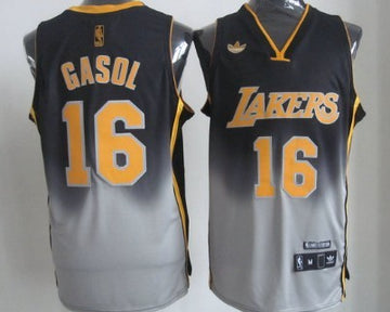 Paul Gaslo Los Angeles Lakers black Fashion jersey