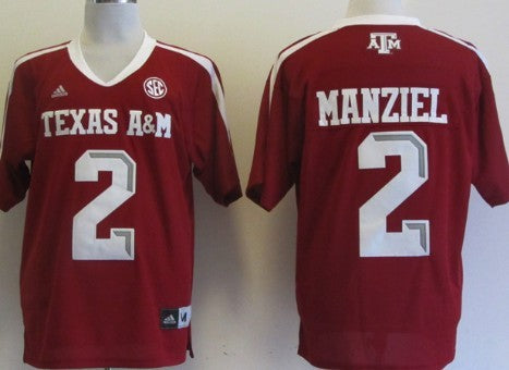 Johnny Manziel Texas A&M Aggies red jersey